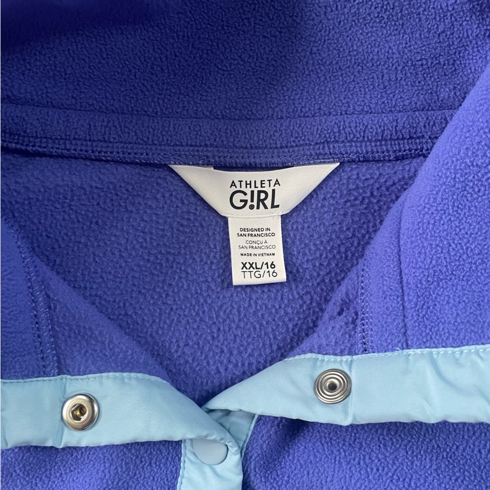 Athleta Girl Fleece Pullover - Size 16, XXL - Picture 2 of 3